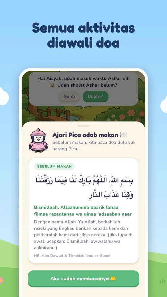 Semua aktivitas diawali doa
