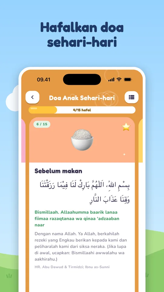 Hafalkan doa sehari-hari